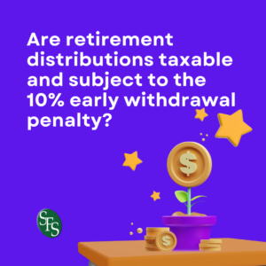 Are retirement distributions taxable? Flower pot growing money