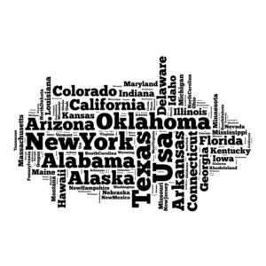 US states written in text. Discover Tax Relief Services in Stuart - Serving All 50 States!